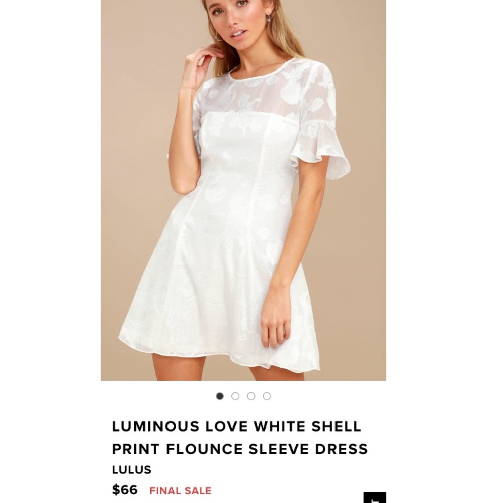 Lulus white shell dress